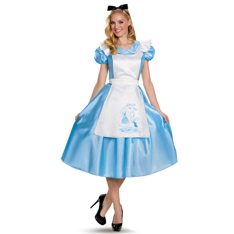 コスプレ 仮装 クラシック アリス デラックス 大人用 XL(18-20) 大きいサイズ 【 コスプレ 衣装 ハロウィン 仮装 コスチューム 大きいサイズ アリス ディズニープリンセス グッズ ドレス