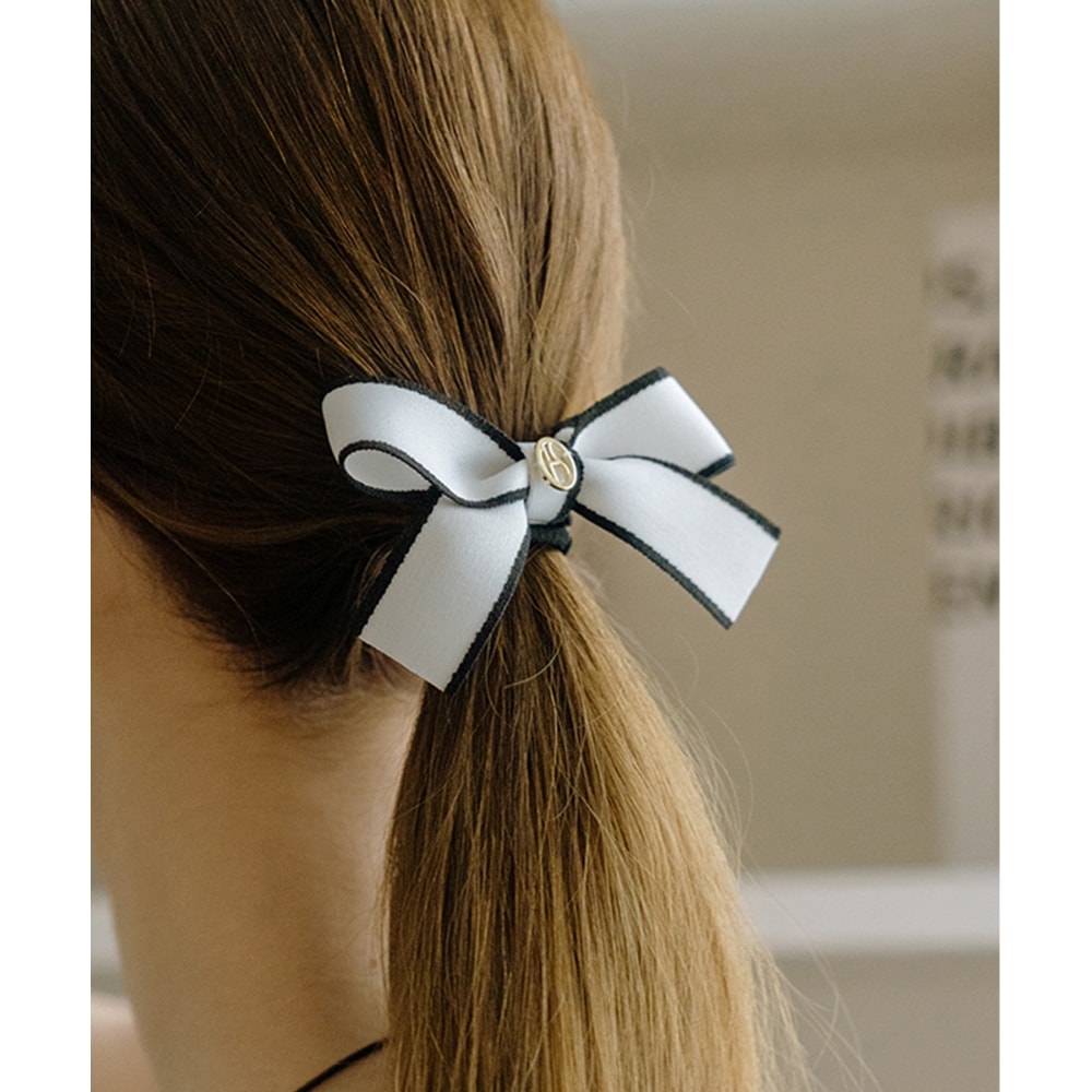 HAS 5/22 配送 HA042 Classic Ribbon hairband white o