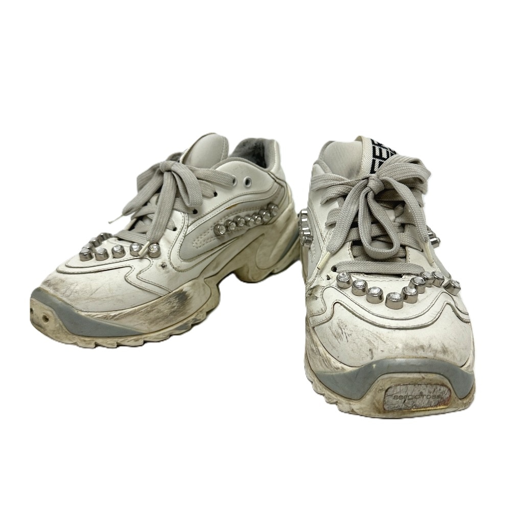 Sergio Rossi セルジオロッシ スニーカー A86740 ローカット レザー ホワイト