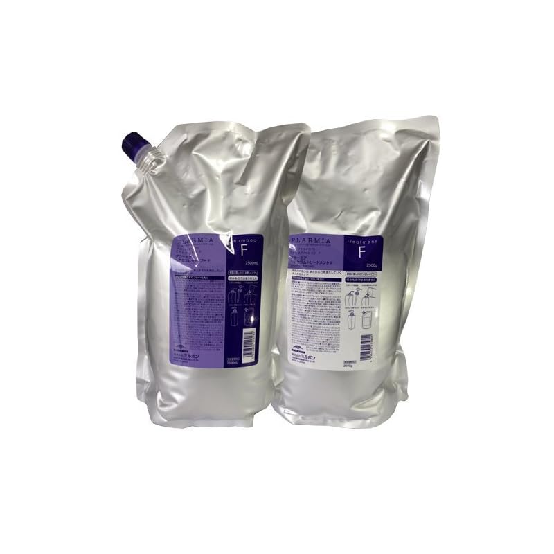 【即納】ミルボン プラーミア ヘアセラムシャンプー F 2500ml ＆ トリートメント F 2500ml 詰め替え用 セット
