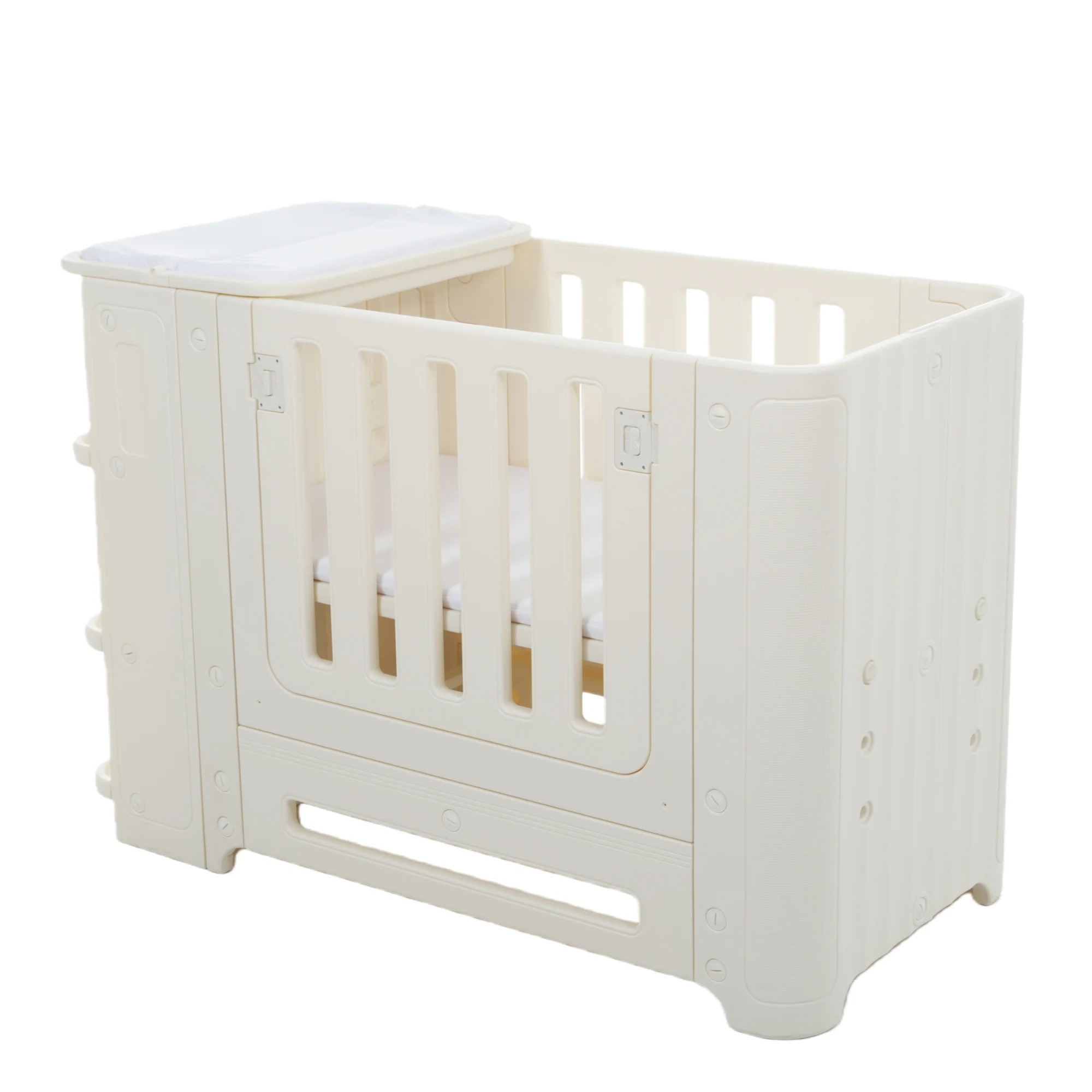 ベビーサークル マットレス付 プレイヤード 高さ調整 オムツ換え台 出産祝い