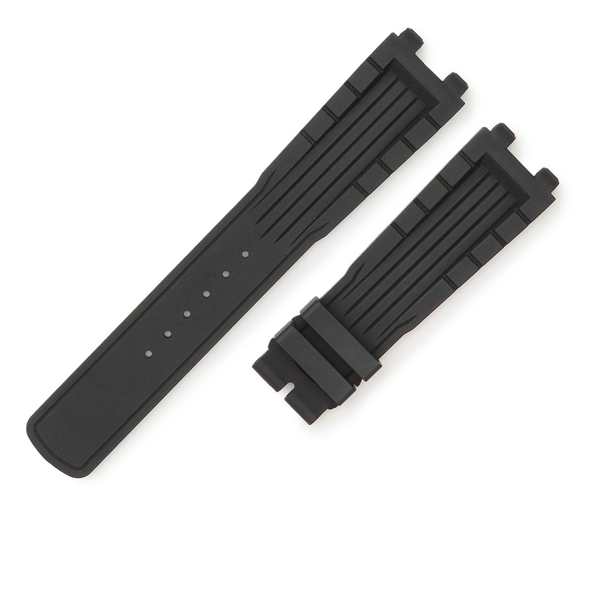 マリーン 3 5517 5547用 ラバーバンド メンズ 未使用 純正 替え 予備 スペア ベルト ストラップ 22mm ブラック 黒