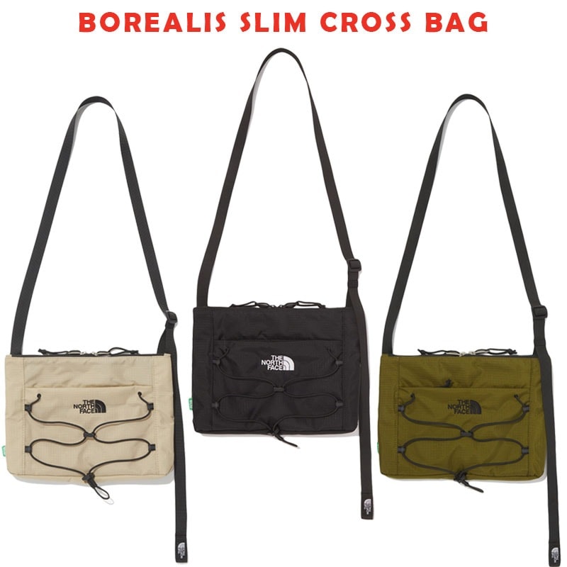 韓国正規品保証 関税負担なし NN2PQ56A BOREALIS SLIM CROSS BAGデイリー 基本 着装 男子 女子 人気 韓国 ファッション 男女共用 アウトドア