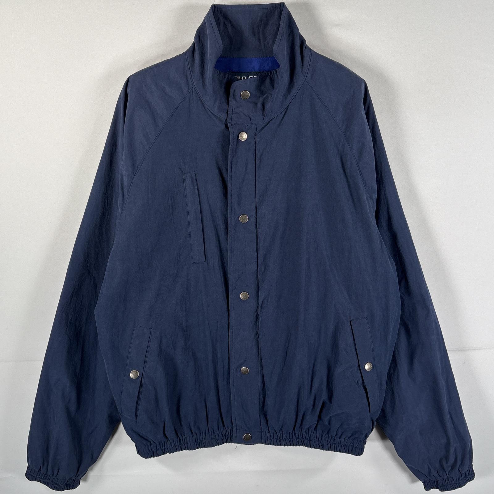 古着 90s～00s/90年代～00年代 ポロゴルフラルフローレン POLO GOLF RALPH LAUREN ナイロンジャケット ブルゾン スウィングトップ M ネイビー メンズ