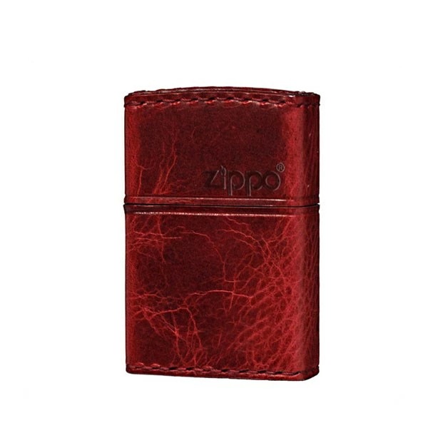 ZIPPO ジッポライター ジッポー ZIPPO RD-5 革巻き レザー 横ロゴ 本革 牛革 ダメ