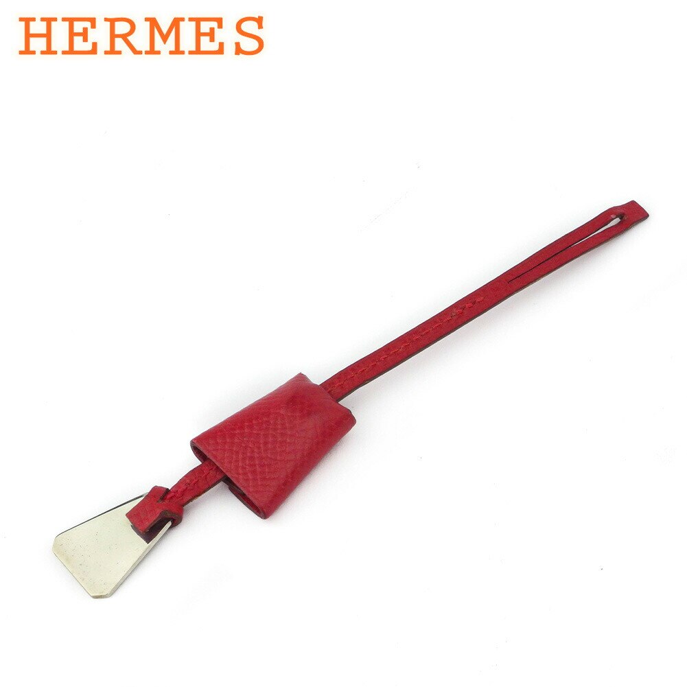 ミニクロシェット チャーム ドックタグ レディース メンズ レッド シルバー 中古