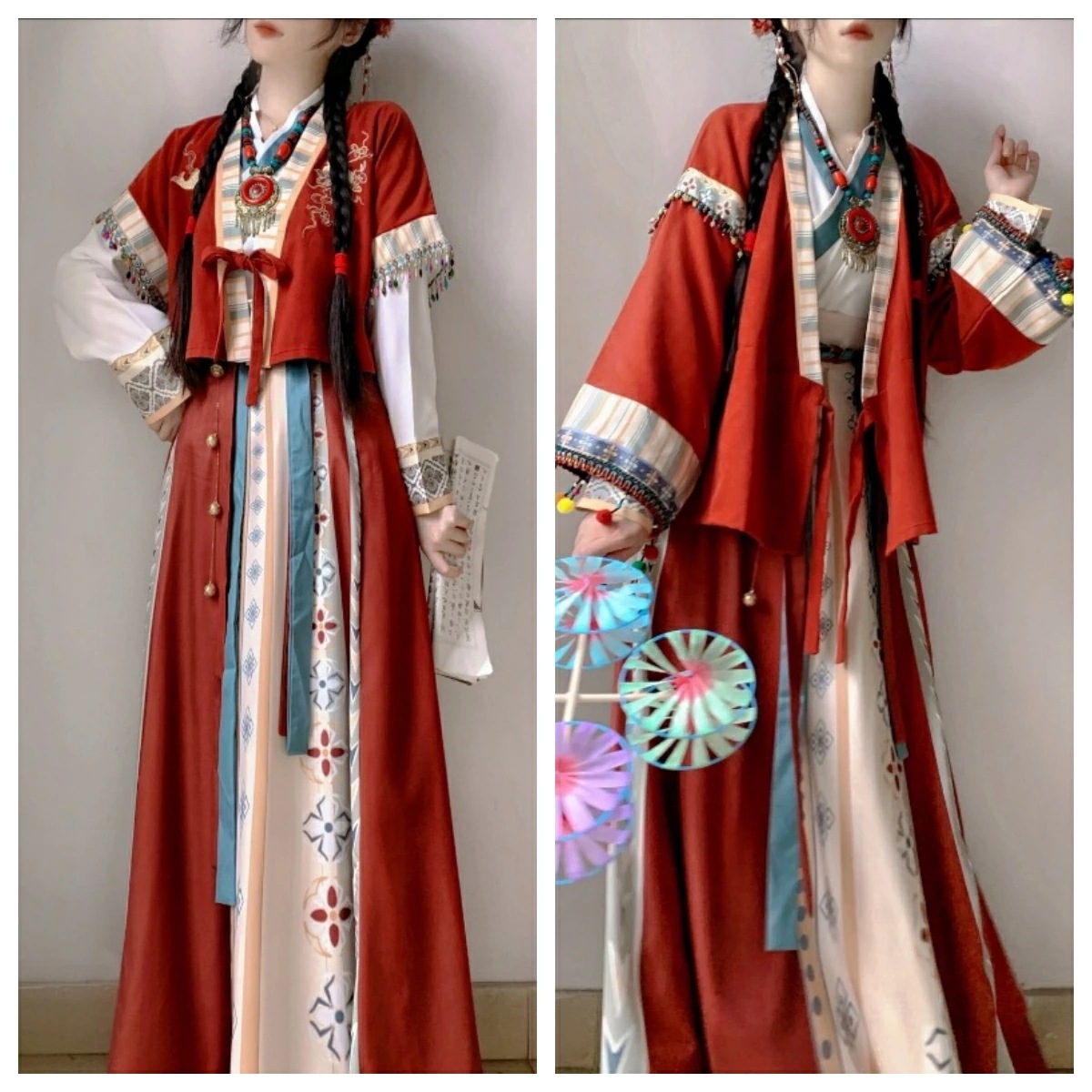 中華古代服 漢服 華流衣装 中華服 民族風 チャイナ服 中華風 チャイナ風 花柄 唐装 古典美人服 舞台衣装 ステージ衣装 チャイナドレス イベント 舞台パフォーマンス 仮装 コスチューム 写真撮影