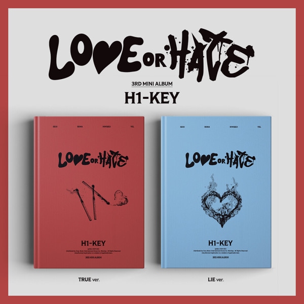 (Set/Album 2 Ver.) H1-KEY - 3rd Mini Album LOVE or HATE