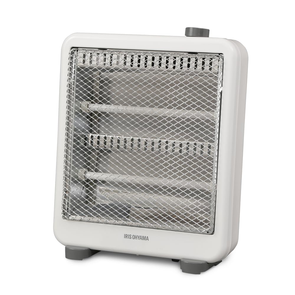 アイリスオーヤマ 電気ストーブ ヒーター 暖房器具 電気 足元 小型 省エネ 脱衣所 転倒時電源OFF 400W/800W 2段階切替 軽量 EHT-800W ホワイト 5,769円