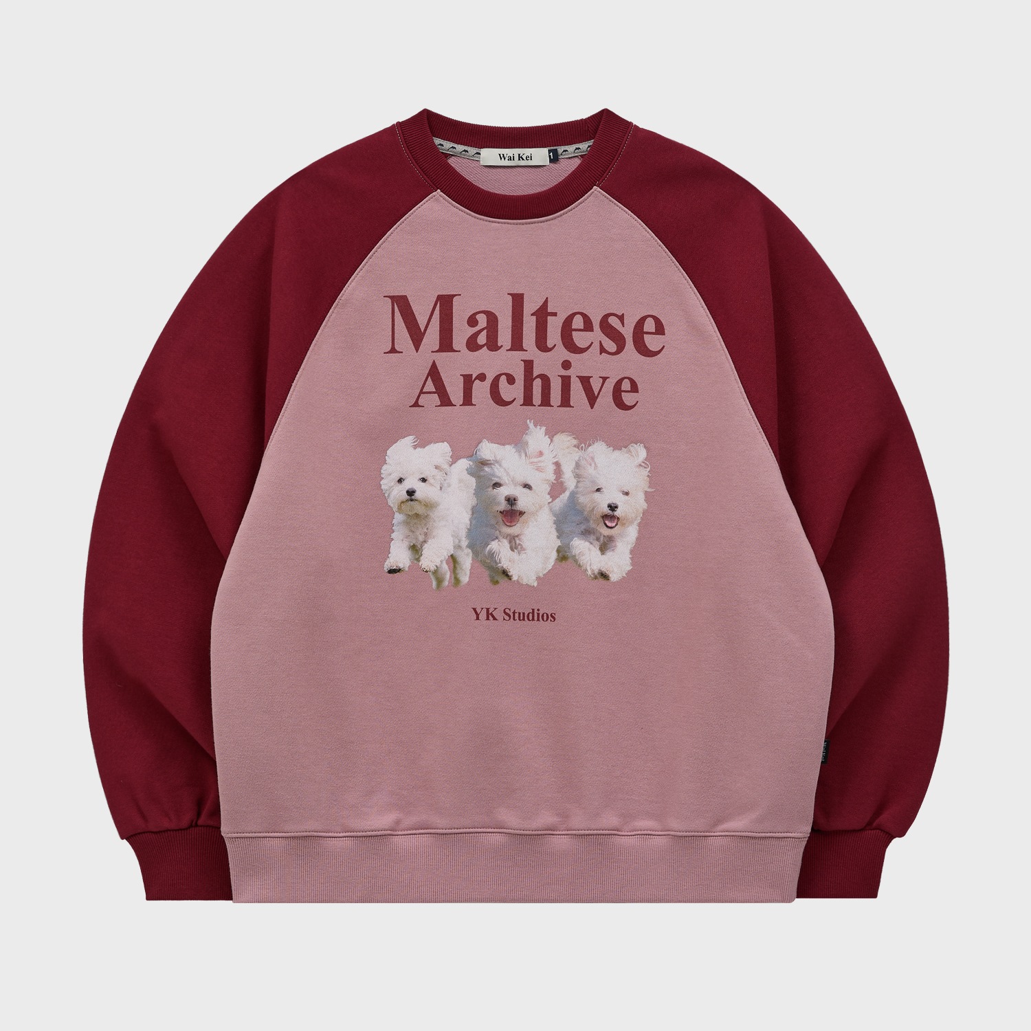 Maltese Archive Raglan Sweatshirt PINK