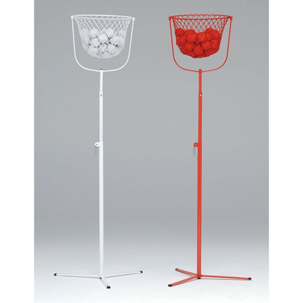 代金引換・個人宅配送不可 ワンタッチ調節式紅白台 学校機器 器具 (B7490)