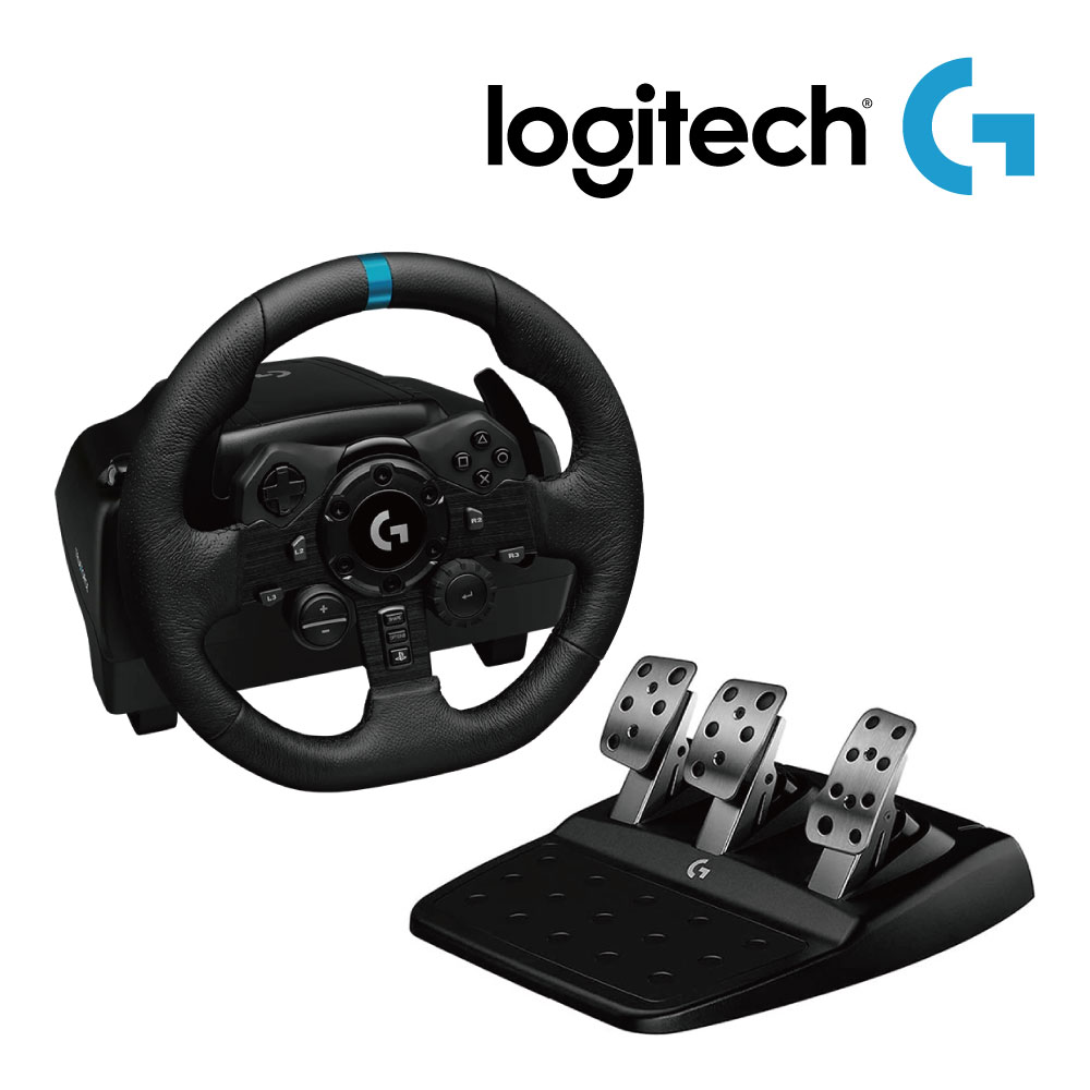 Logitech G923 ハンドル コントローラー レーシング ゲーム フォースフィードバックシステム ステアリング グランツーリスモ7 動作確認済み PS5 PS4 PC 対応 輸入品