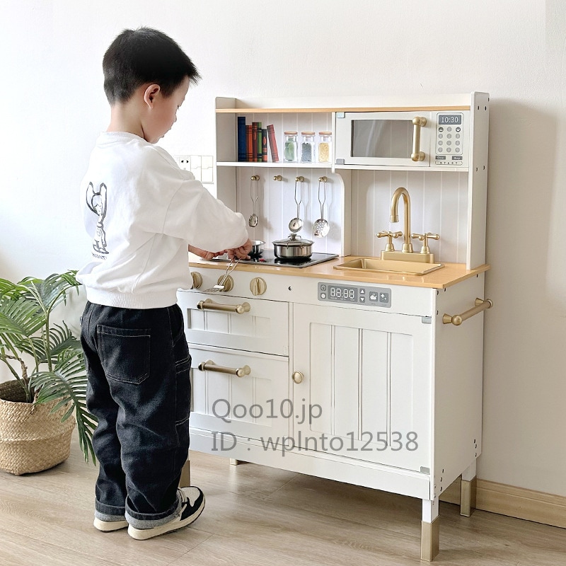 木製ライト高級ネオンキッチン子供用ままごとシミュレーションキッチン用品幼稚園の遊び場親子コミュニケーションおもちゃ 12,074円