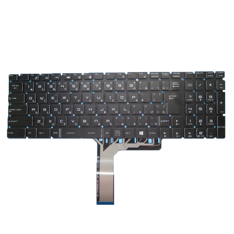(バックライトなし)キーボード互換 MSI WS62 WS72 WS60 2OJ 6QC 日語