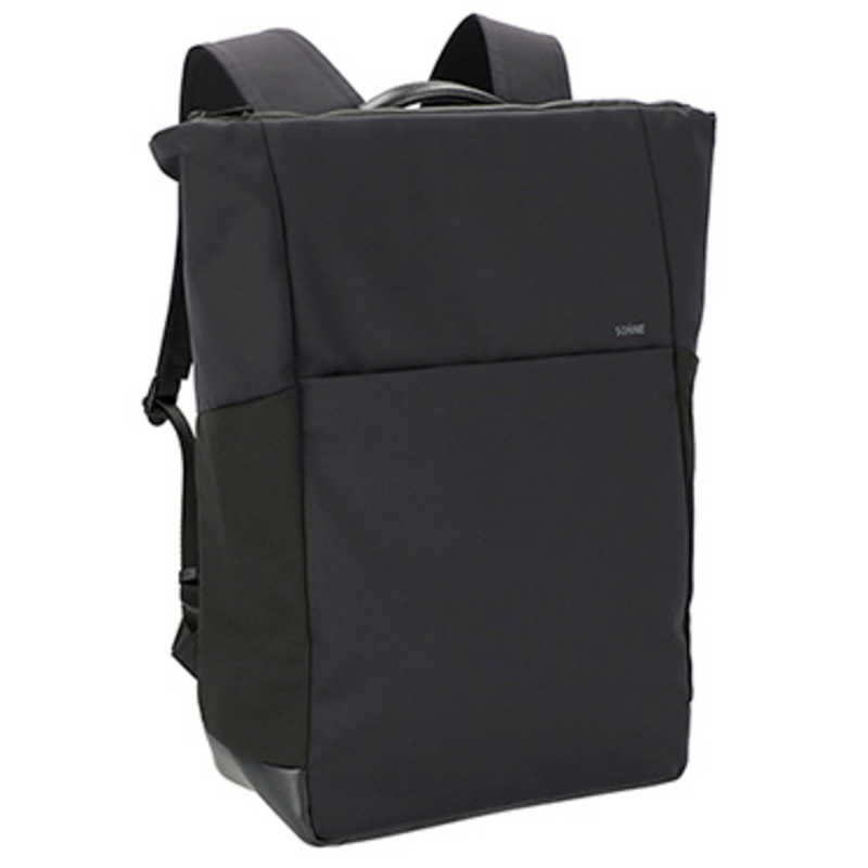 ゾンネ　SONNE BLK ［ 撥水加工 止水ファスナー 14インチノートPC 収納可 通勤 通学 ビジネスバッグ バックパック］ SONNE ブラック　SO-SOSL003