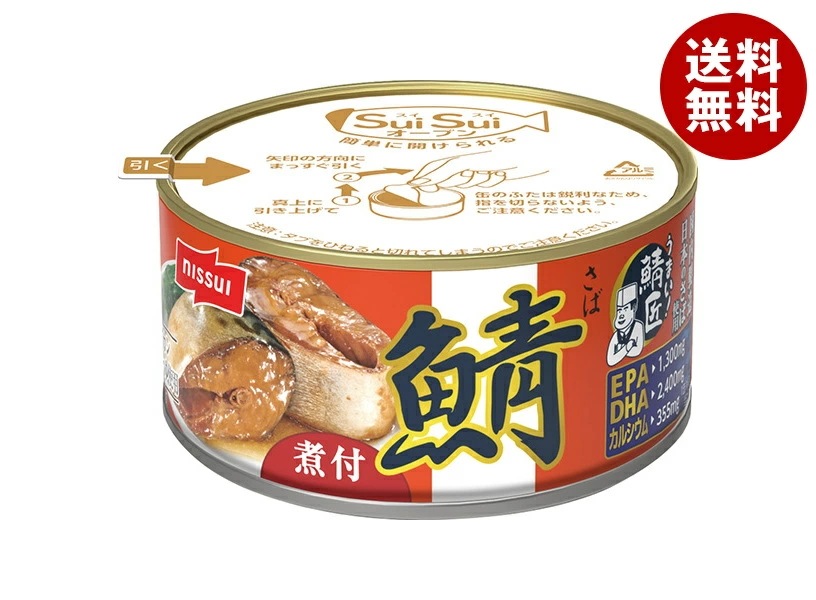 ニッスイ SuiSuiオープン うまい!鯖匠 さば煮付 180g缶×24個入×(2ケース)