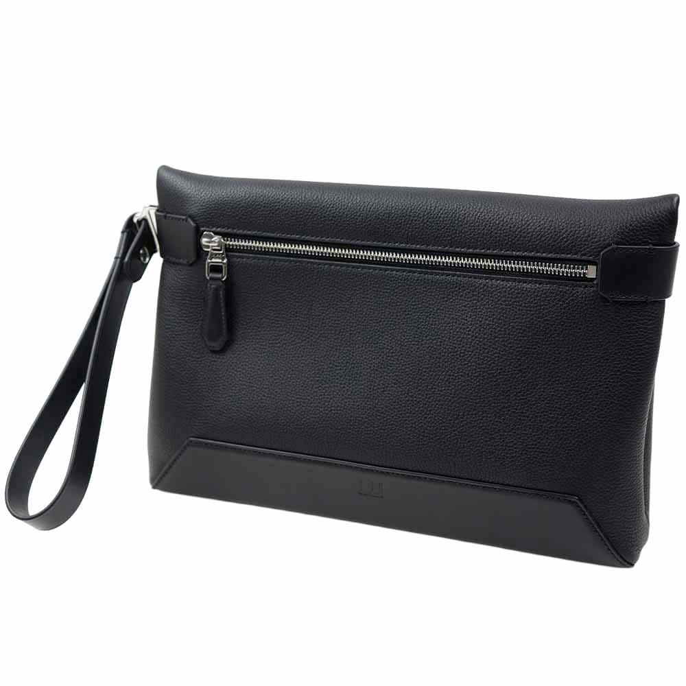 ダンヒル バッグ メンズ クラッチバッグ セカンドバッグ ブラック DUNHILL 1893 HARNESS BAG BLACK LEATHER DU23R3103GN
