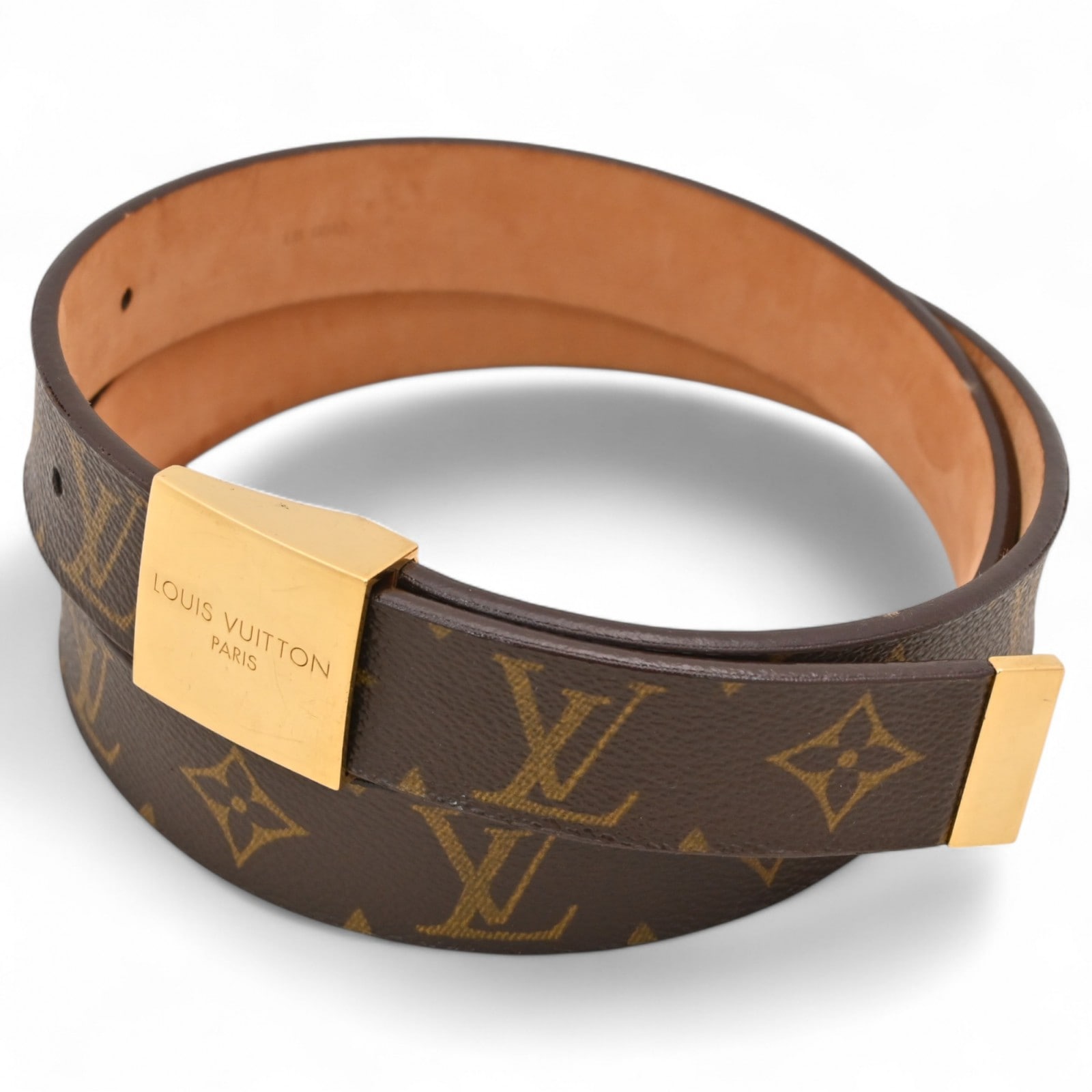 ルイヴィトン モノグラム サンチュールキャレ ベルト Bランク lv8823sn