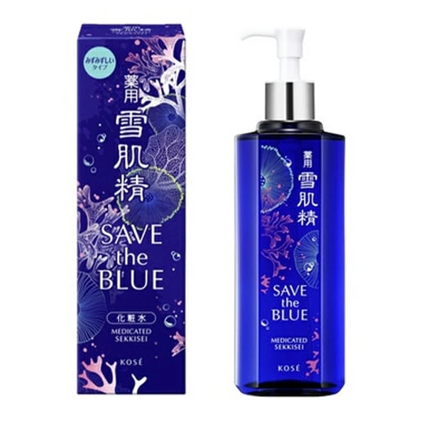 KOSE コーセー 薬用雪肌精【SAVE the BLUE限定デザイン2025】（ディスペンサー付ボトル） 500mL