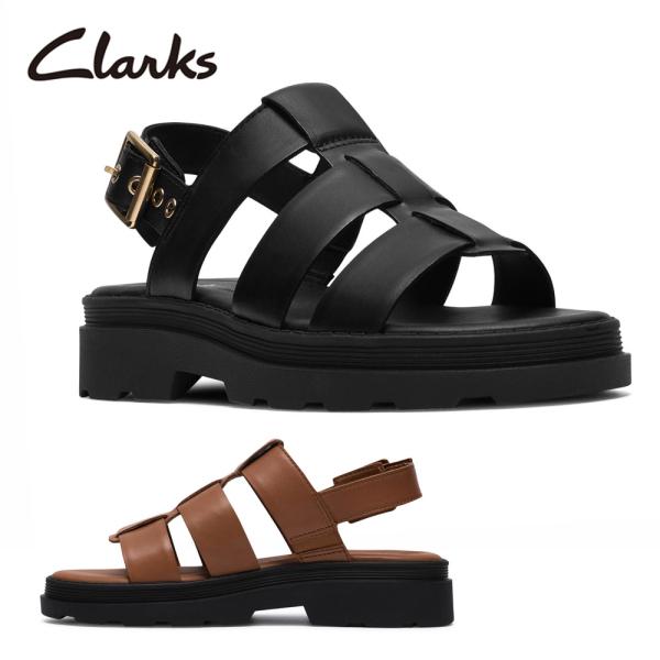 クラークス レディース サンダル オリノコ3ストラップ グルカサンダル ストラップ 革 厚底 軽量 靴 Clarks Orinoco 3 Strap 26186490 26186587