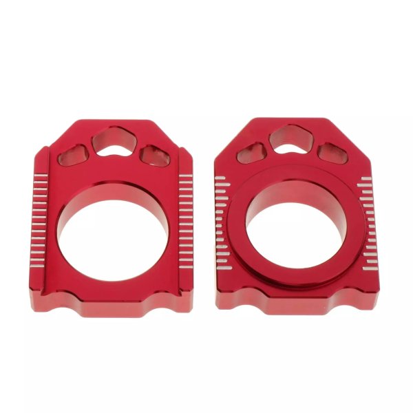 2xオートバイcnc リア チェーンアジャスターフィットCRF250R CRF250X