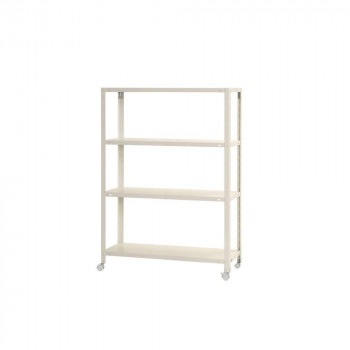 スマートラック NSTR-K467 キャスター付き 間口900×奥行450×高さ1235mm 4段 ホワイト