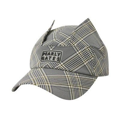 本物のPEARLY GATES GOLF レディース チェックパネル ボールキャップ ハット