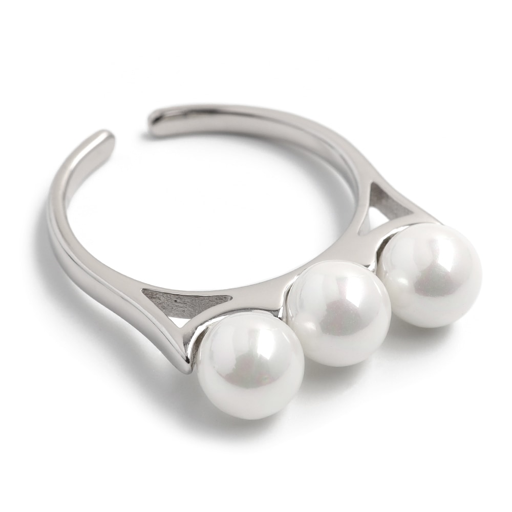 925 パールリング 3連 シンプル [cr233] 7,792円