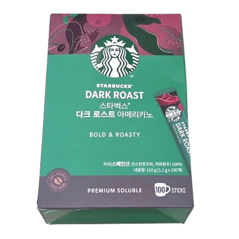 ダークロースト スティックコーヒー 100本入り 100%アラビカ豆 個包装 韓国インスタントコーヒー 大容量 業務用