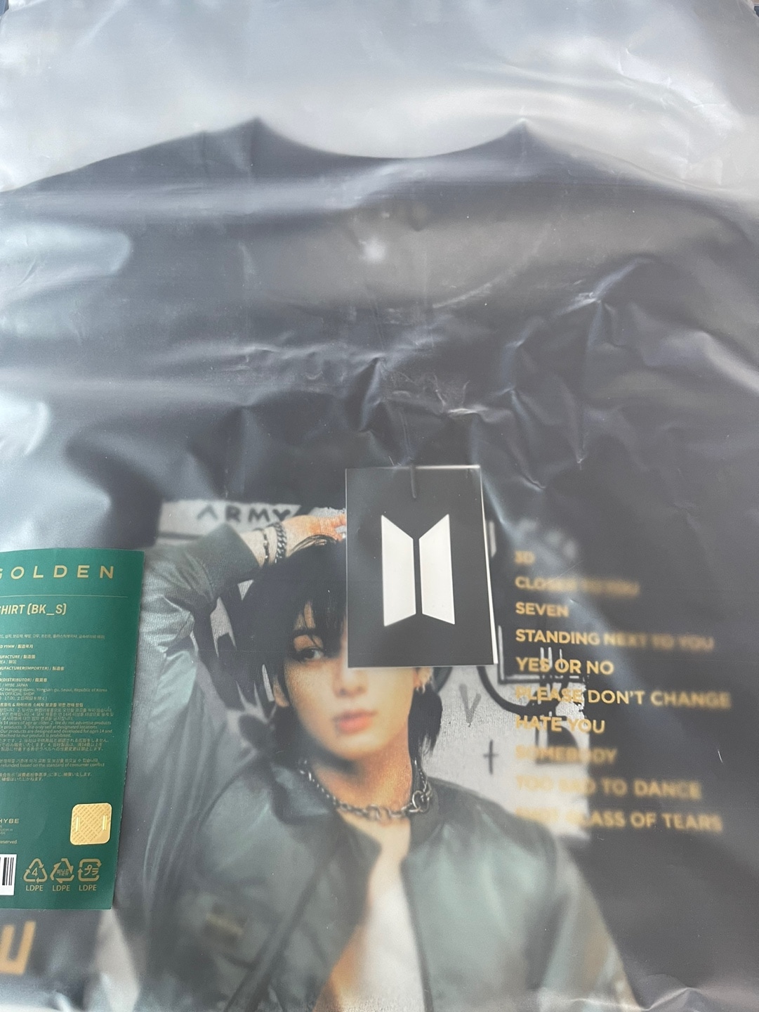 BTS Jung Kook Exhibition GOLDEN : The Moments IN SEOUL T-shirt size S
