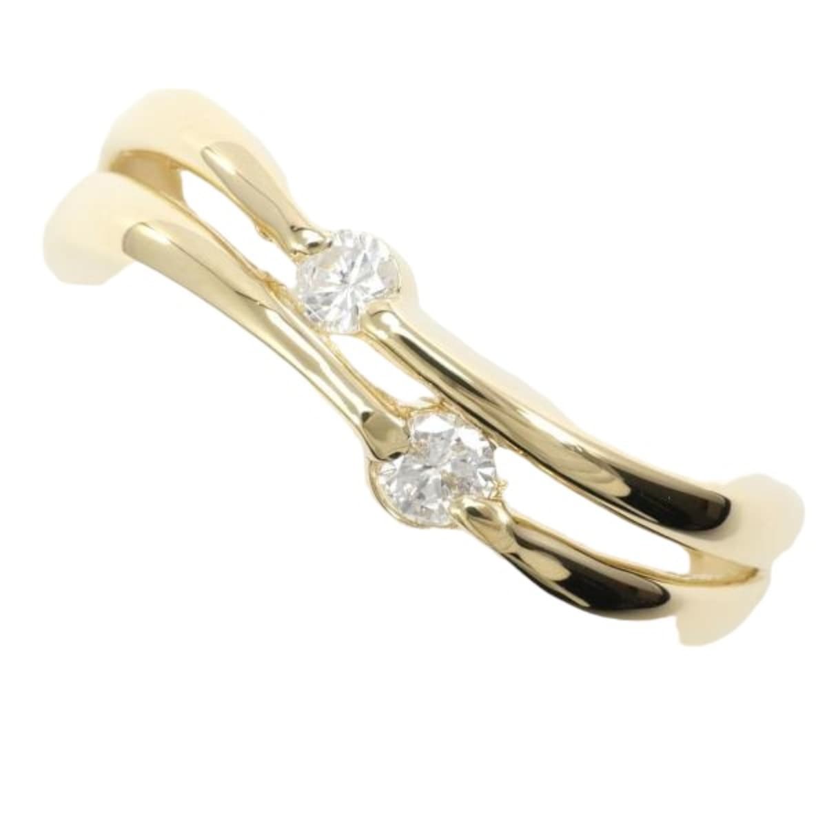 K18リング イエローゴールド　13号 リング・指輪 13号 18金 K18イエローゴールド ダイヤモンド 0.04ct