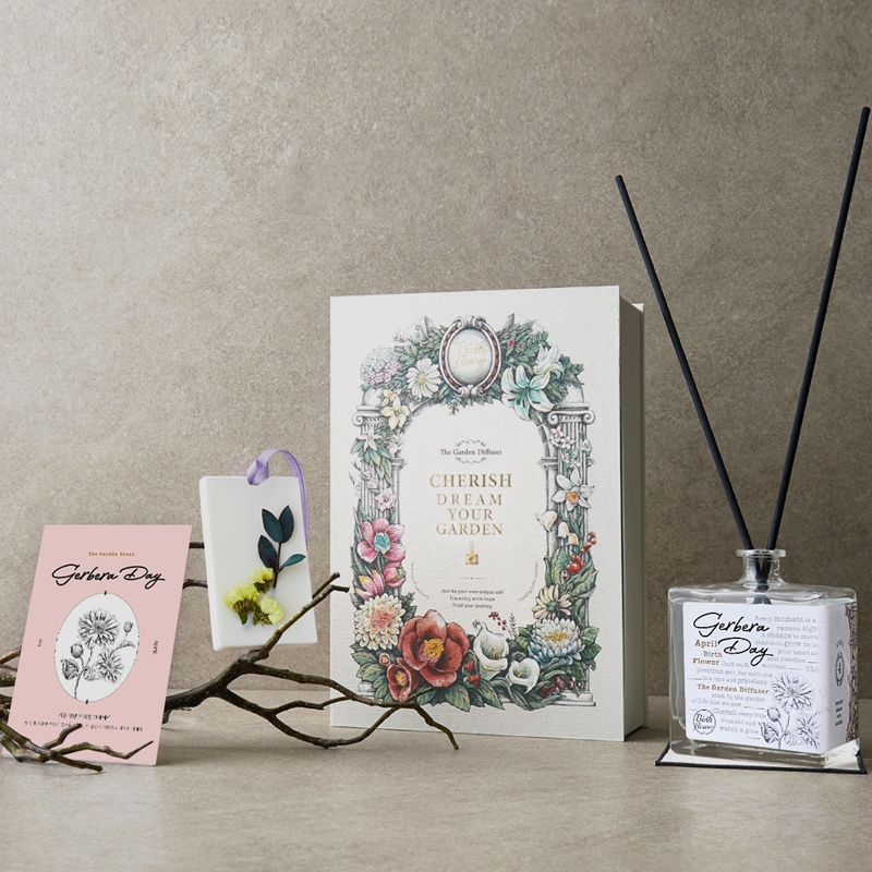 【公式】ザ・ガーデン誕生花ディフューザー 4月の花 ガーベラの香り ギフトセット 350ml