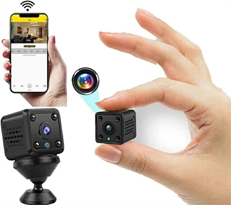 室内 超小型 スマホで見れる カメラ 防犯カメラ 赤外線暗視 小 1080P 動体検知 長時間録画/録音 IOS/Android対応 150広角 ミニカメラ リアルタイム遠隔 WiFi 24時間ビデ