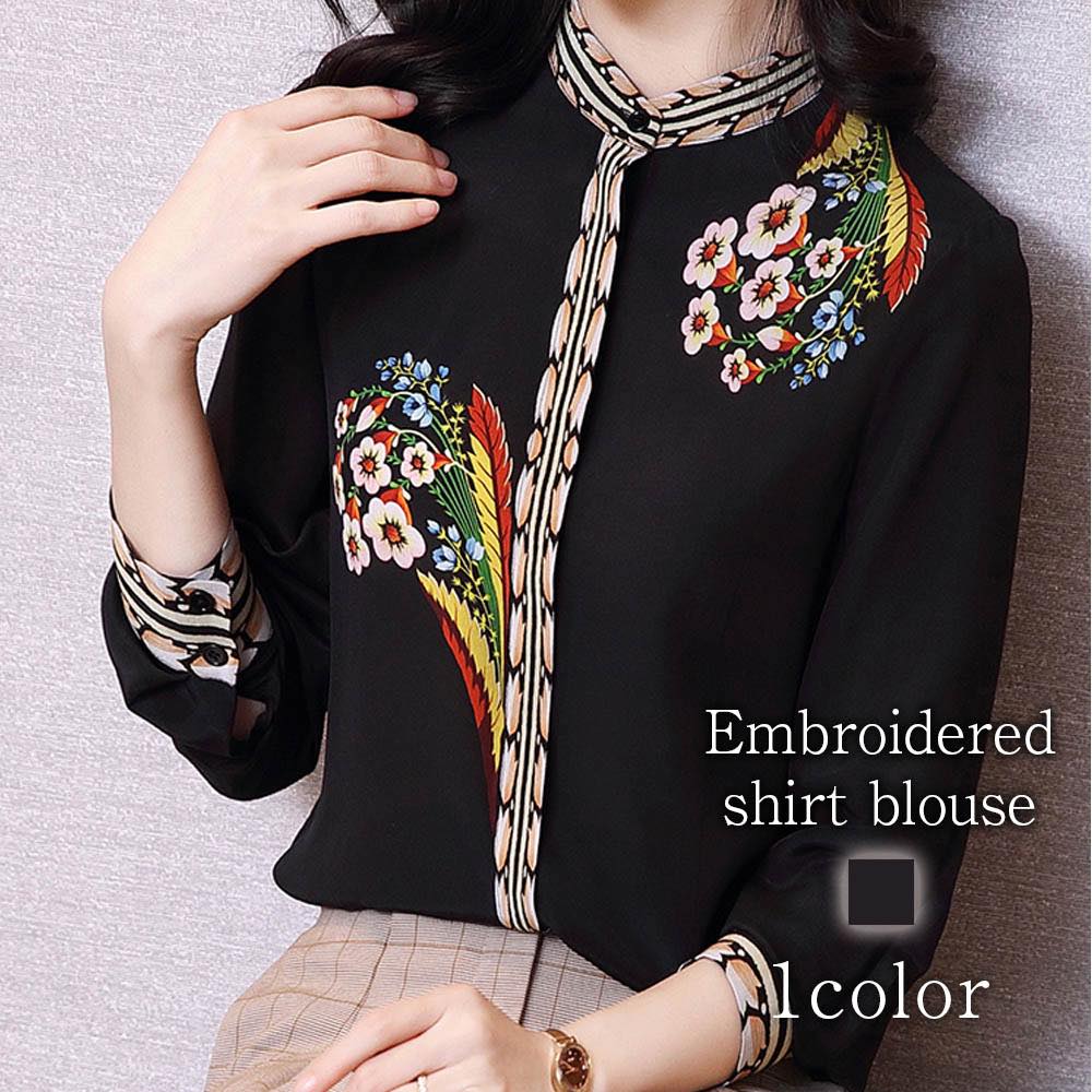 ブラウス レディース 刺繍シャツブラウス 高品質 長袖 人気 フォーマル 白 事務服 厚手 黒 オフィス レース シフォン フリル おしゃれ ボウタイ Tシャツ カジュアル ブランド きれいめ ノーア 15,332円