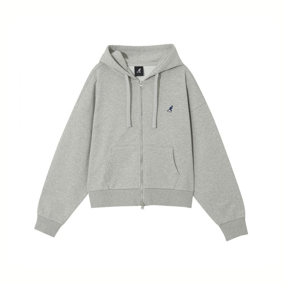 ウィメンズ クラシック ロゴ ジップアップ メランジグレー KREWZU51380