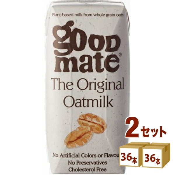 ハルナプロデュース グッドメイト オーツミルク オリジナル 180ml 2ケース (72本)