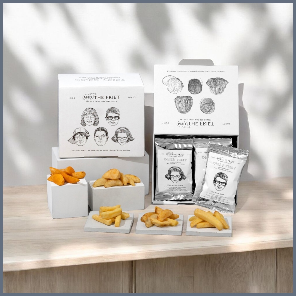 公式：DRIED FRIET ミニ10個 [ アンド ザ フリット - ドライフリット ] ギフトボックス 東京 土産 ポテト チップス 洋菓子 プレゼント (ミニ10個 : GIFT BOX MIN