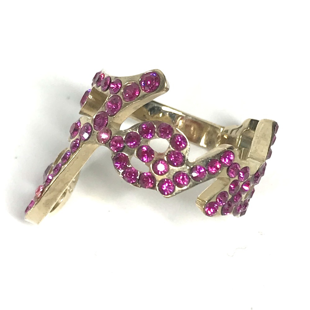 リング・指輪 ロゴ ラインストーン アクセサリー メタル ゴールド 11,000円