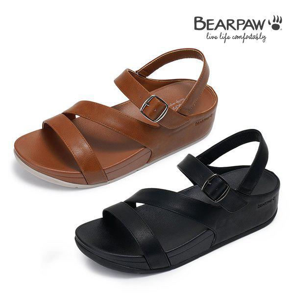 ARLETH 女性 ストラップ 幅広 快適 サンダル (レディース) 2種 (1つ選択) K2841RB-W