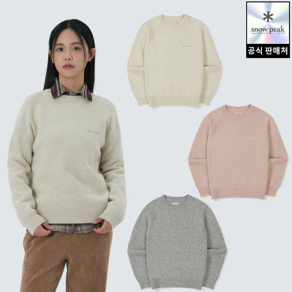 [25/FW] S25WWFHT73 カシミアブレンド 女性 セミクロップ ニット スウェットシャツ