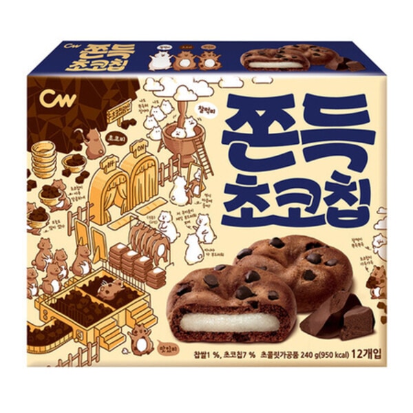チョンウ もちもちチョコチップ 240g x 10個