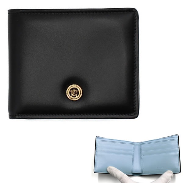 二つ折り財布 折り畳み 小銭入れ無し DPU2463-1A13018-1B00V ブラック 財布 WALLET メンズ レディース ユニセックス