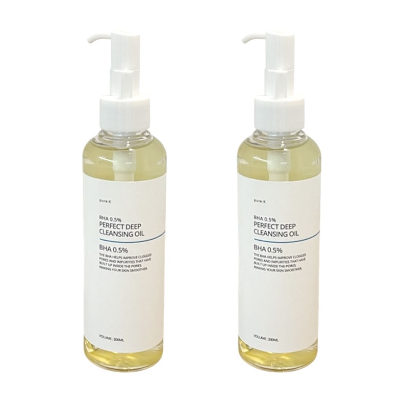 ピュアケイブラックヘッド皮脂除去バハBHAパーフェクトディープクレンジングオイル2個200ml