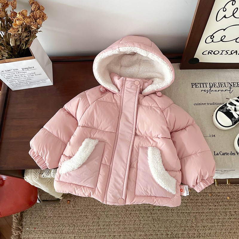 DW 246979子供用ダウンジャケット冬の新国標90白カモフラ風コート