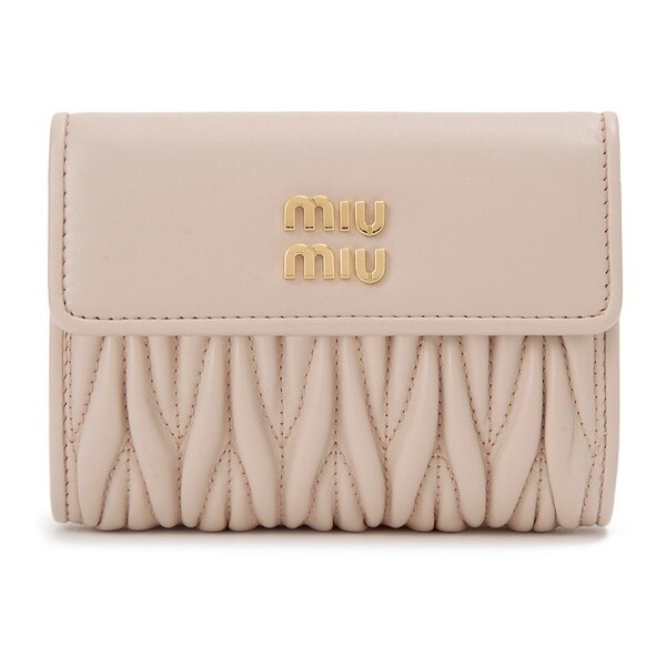 ミュウミュウ 二つ折り財布 ピンク 5ML002 2FPP F0236 MATELASSE BIFOLD WALLET CIPRIA 並行輸入品