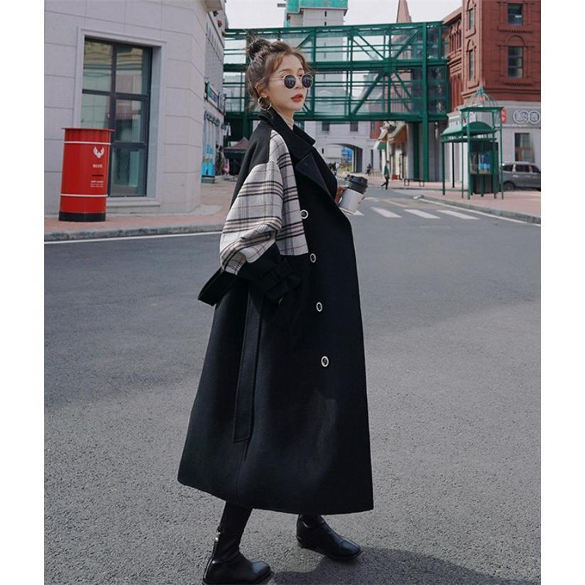 コート ロングコート レディース チェスターコート ミモレ丈 ラシャ風 アウター ウール混コート ベルト付き 冬 暖か 切り替え オシャレ 大きいサイズ 通勤 OL