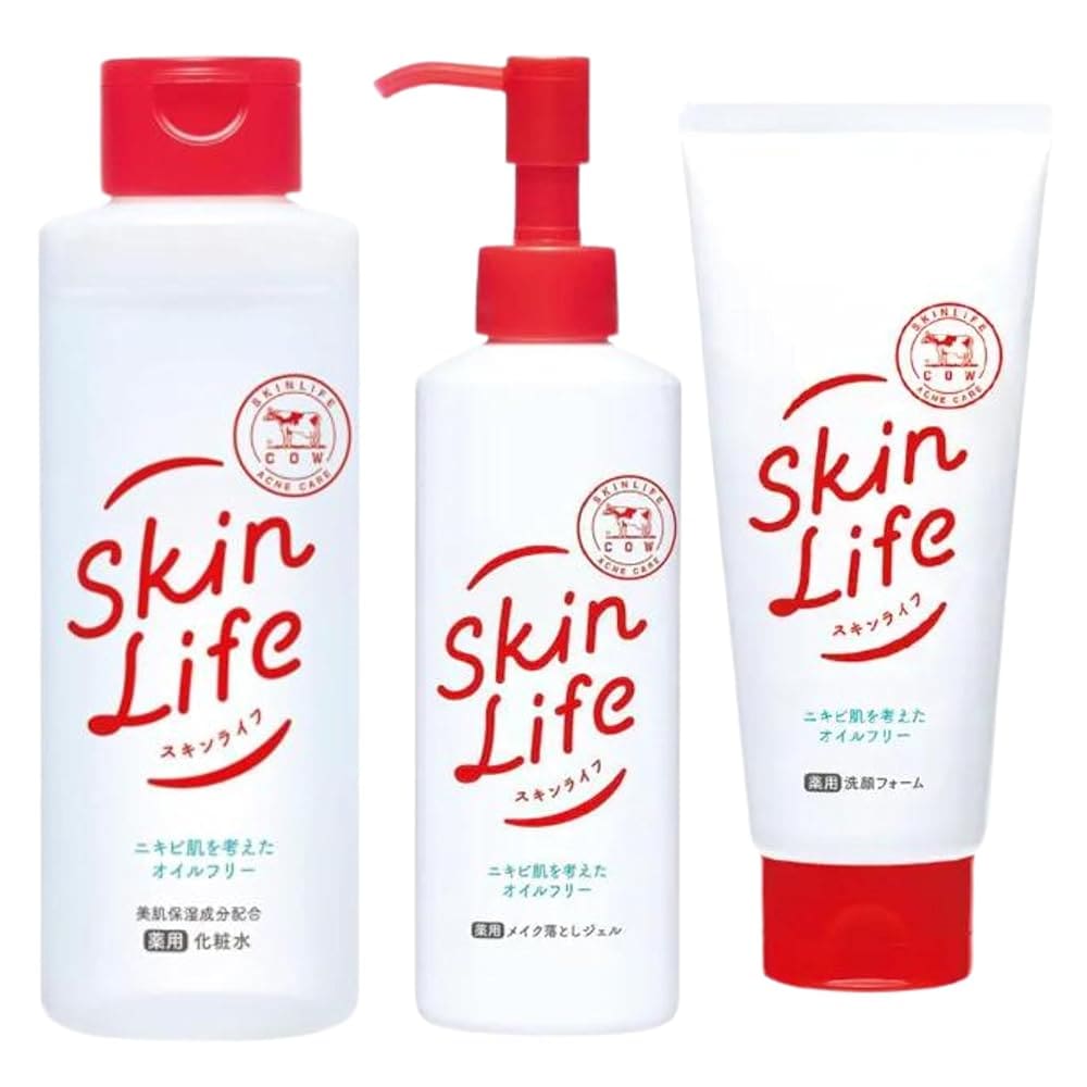 スキンライフ 薬用化粧水180mL＋メイク落とし150g＋洗顔130g 3点セット 医薬部外品 スキンケア用 洗顔用