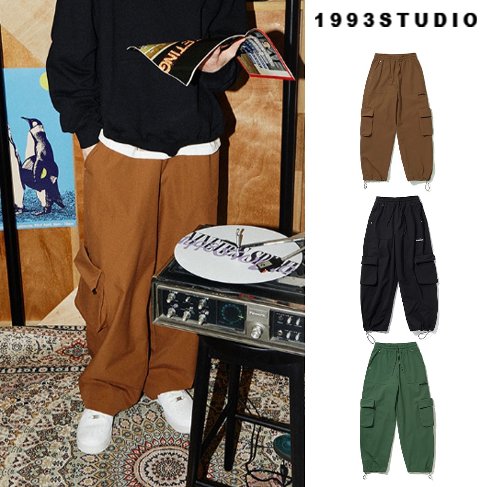 [1993studio] Wind Cargo Wide Pants