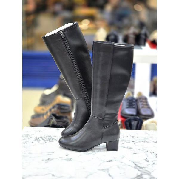 セーブゾーン05 女性4.5Cmヒールスパン本革ロングブーツ ACXXOEQ616 (S40922120)