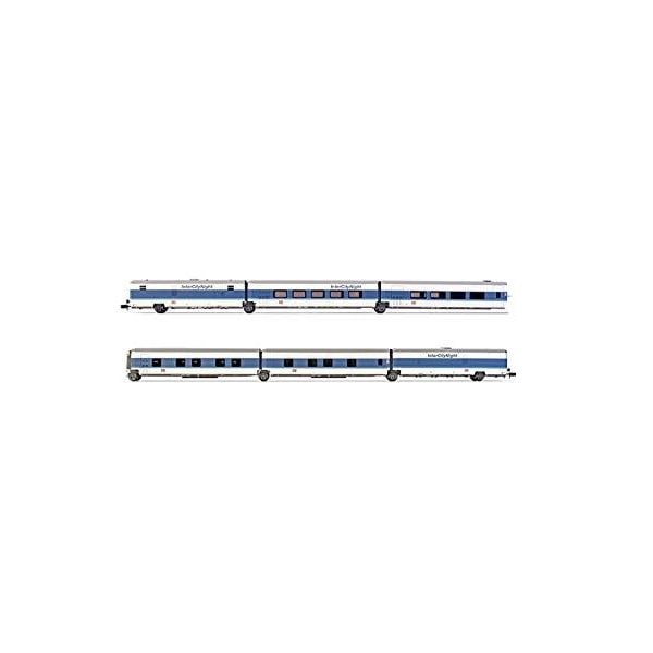 ARNOLD HN4310 6-Unit Set Talgo InterCityNight in White Blue Livery, Basic Set, Period V Rolling Stoc